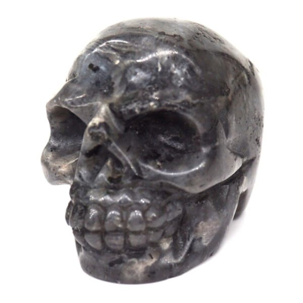 1.5" Skull Statue Natural Stones Carved Healing Crystals Ornament Reiki Witchcraft Supplies Gemstone Wicca Halloween Decorations