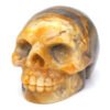 1.5" Skull Statue Natural Stones Carved Healing Crystals Ornament Reiki Witchcraft Supplies Gemstone Wicca Halloween Decorations