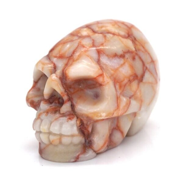 1.5" Skull Statue Natural Stones Carved Healing Crystals Ornament Reiki Witchcraft Supplies Gemstone Wicca Halloween Decorations