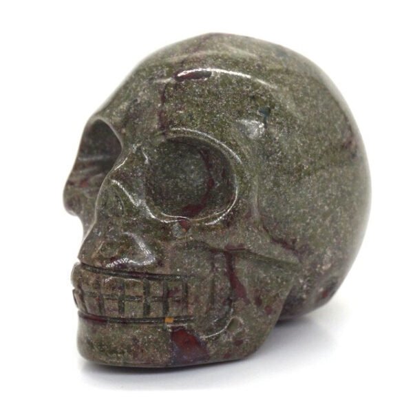 1.5" Skull Statue Natural Stones Carved Healing Crystals Ornament Reiki Witchcraft Supplies Gemstone Wicca Halloween Decorations