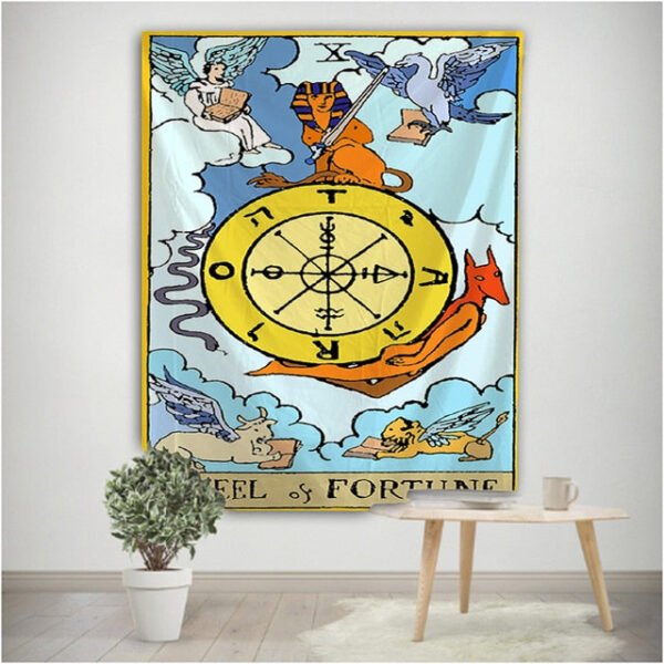 Tarot Card The Sun Tapestry Mandala Tapestry Hippie Macrame Tapestry Wall Hanging Boho Decor Witchcraft Tapestry