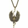 Egypt Cat Angel Wings Bastet Ethnic Cat Jewelry Male Necklace WICCA Pagan Talisman Egyptian Sphinx Wicca Collection
