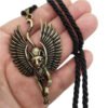 Egypt Cat Angel Wings Bastet Ethnic Cat Jewelry Male Necklace WICCA Pagan Talisman Egyptian Sphinx Wicca Collection
