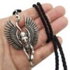 Egypt Cat Angel Wings Bastet Ethnic Cat Jewelry Male Necklace WICCA Pagan Talisman Egyptian Sphinx Wicca Collection