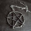 Gothic Pentagram Necklace Grunge Pentacle Wicca Punk Pentagram Statement Jewelry  Gift Punk