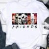 Friends Horror Oversized T Shirt Wicca Gothic Clothes Punk Cool T-shirts Halloween Edgy Graphic Tees Grunge Devil Rock Clothing