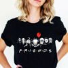 Friends Horror Oversized T Shirt Wicca Gothic Clothes Punk Cool T-shirts Halloween Edgy Graphic Tees Grunge Devil Rock Clothing