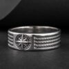 Rings 5 Freemasonry Compass Sterling Silver Ring Ancient Treasures Ancientreasures Viking Odin Thor Mjolnir Celtic Ancient Egypt Norse Norse Mythology