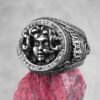 Rings Ancient Greek Snake-Haired Medusa Stainless Steel Ring Ancient Treasures Ancientreasures Viking Odin Thor Mjolnir Celtic Ancient Egypt Norse Norse Mythology