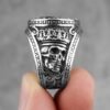 Rings Ancient Greek Snake-Haired Medusa Stainless Steel Ring Ancient Treasures Ancientreasures Viking Odin Thor Mjolnir Celtic Ancient Egypt Norse Norse Mythology