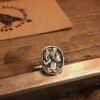 Ancient Rome Woman Sterling Silver Adjustable Ring US Size 5 - 8