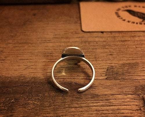 Ancient Rome Woman Sterling Silver Adjustable Ring US Size 5 - 8