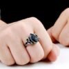 Rings Celtic Gem Stone Stainless Steel Triquetra Ring Ancient Treasures Ancientreasures Viking Odin Thor Mjolnir Celtic Ancient Egypt Norse Norse Mythology