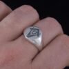 Freemason Square and Compass Sterling Silver Handcrafted Ring