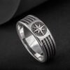 Rings Freemasonry Compass Sterling Silver Ring Ancient Treasures Ancientreasures Viking Odin Thor Mjolnir Celtic Ancient Egypt Norse Norse Mythology