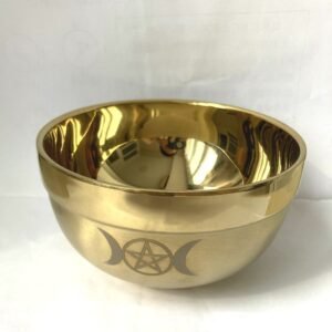 ritual-bowl-tarot-Pentagram-stainless-steel-Gold-plating-tableware-ceremony-noonDivination-Astrological-tool-altar-prop ritual bowl tarot Pentagram stainless steel Gold plating/ tableware ceremony noonDivination Astrological tool altar prop