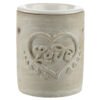 Home Fragrance~Love Heart Concrete & Ceramic Oil Burner - Simple Design Home Fragrance