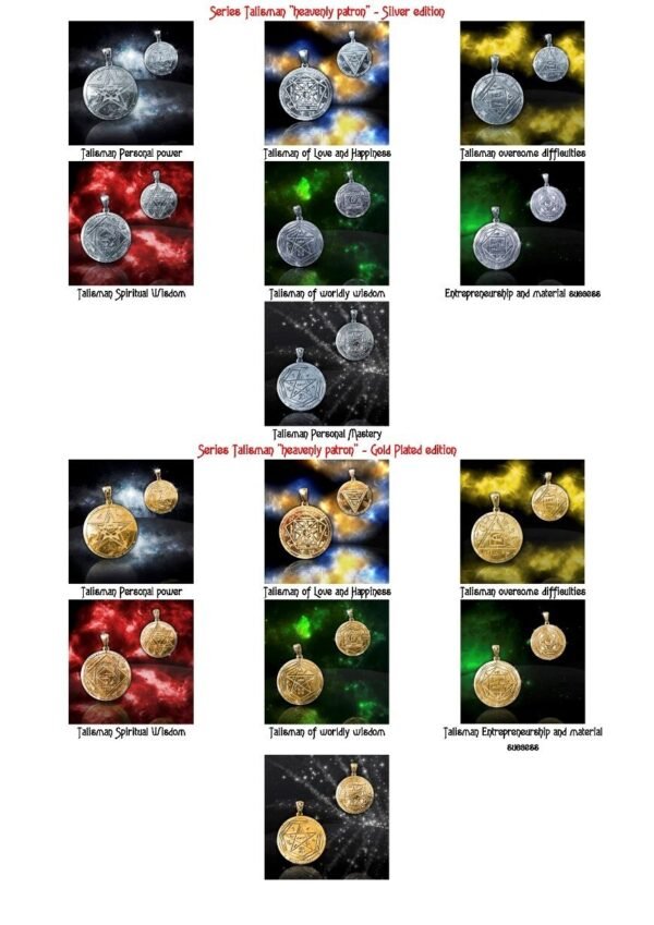 Magicun Talisman~Personal Mastery (7) silver and gold