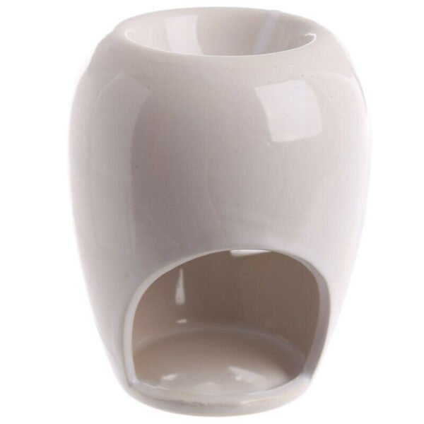 Home Fragrance~Simple Black High Gloss Bulb Shaped Ceramic Oil Burner
