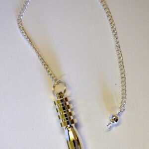 Magicun Stone~Silver Finish Pendulum 1.8"L with Chain