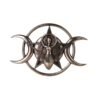 Witchcraft~Spiral Triple Moon Goddess Wall Plaque Wicca Pagan Figurine Lunar Feminine Decor