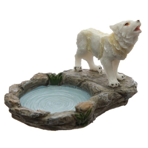 Home Decor~Forest Protector - Protector of the North Wolf Tea Light Candle Holder