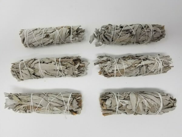Palo Santo & Sage~2X White Sage Smudge Sticks / Wands 4 - 5 " Negativity Removal