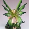 Fairy Collection~Green Fairy Sleeping On Mushroom Figurine 6" High Detailed Resin Statue New