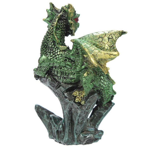 Home Decor~Rock Crystal Enchanted Nightmare Dragon Figurine