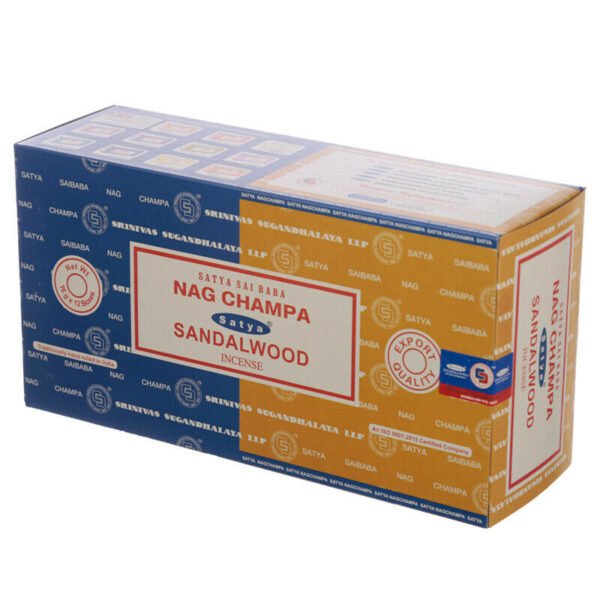 Home Fragrance~SATYA Sai BaBa Nag Champa & Sandalwood Incense Sticks 12 x 14 sticks