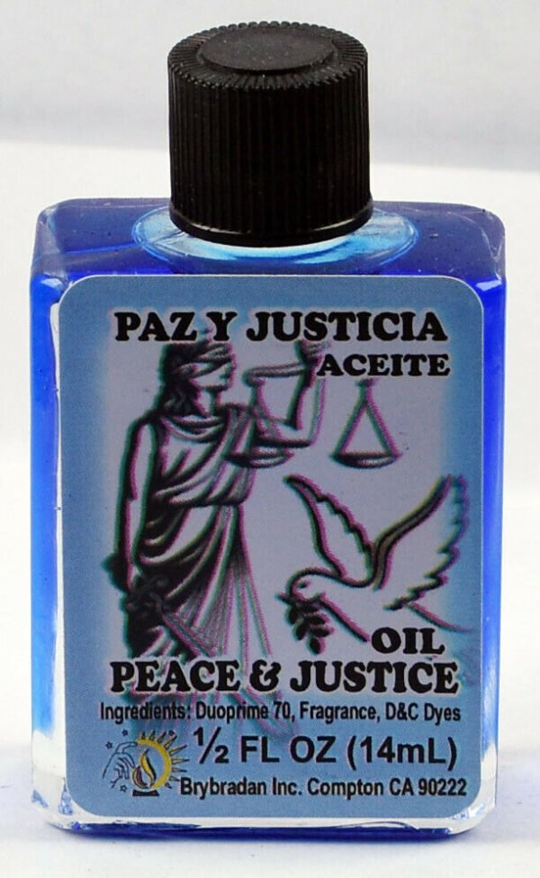 BRYBRADAN Peace and Justice Oil / Paz Y Justicia Aceite - ½ FL.OZ. (14.7 ML)