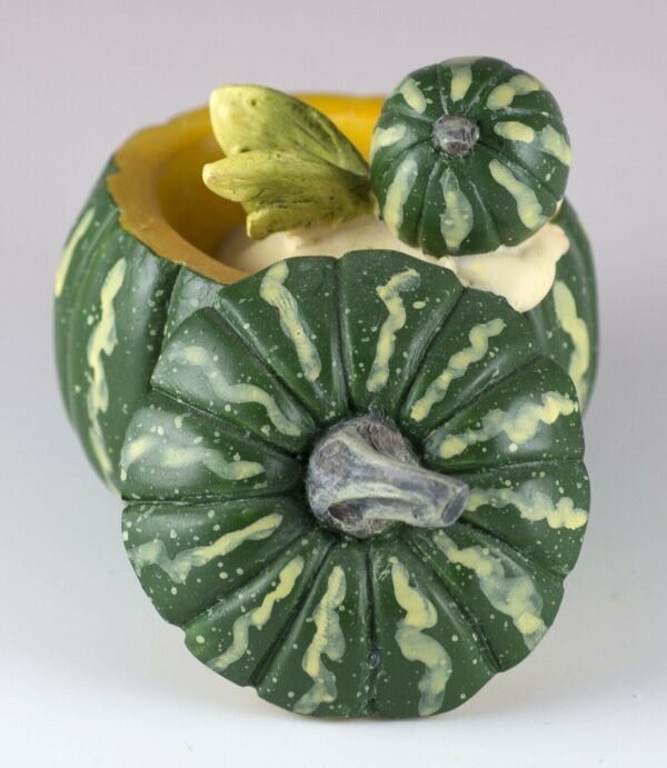 Fairy Collection~Baby Fairy Sleeping In Green Pumpkin Shell Figurine 2.5" High Resin New In Box!