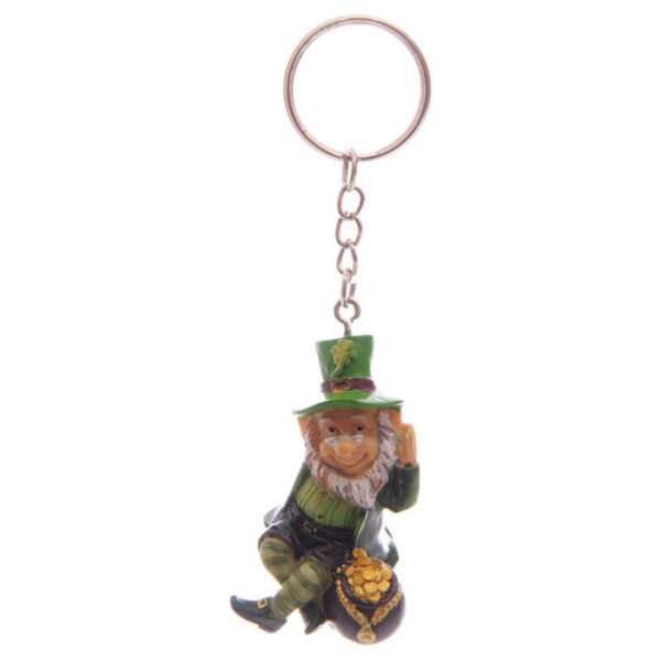 Collectable design~Fun Collectable Lucky Leprechaun Keyring Charm Irish Myths Legends Gift
