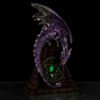 Collectable design~Stained Glass Window LED Dark Legends Dragon Figurine