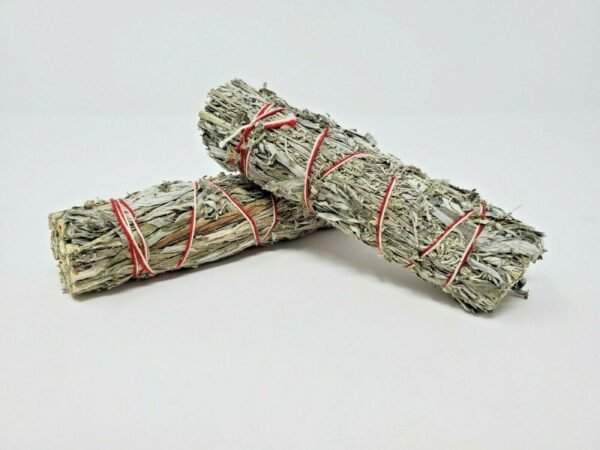 Palo Santo & Sage~Black Sage (Mugwort) Smudge Sticks / Wands 4 - 5 " Negativity Removal (6 PACK)