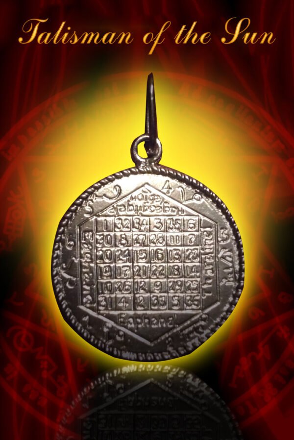 Magicun Talisman~Unique Sterling Silver Sun Talisman