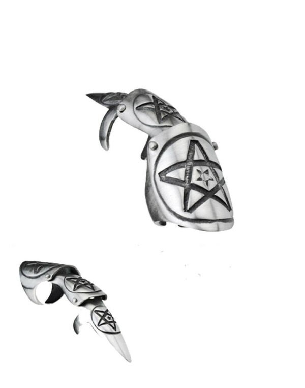Claws - PENTAGRAM STAR - Pewter Fashion Jewellery Finger Claw