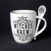 Witchcraft~Witches Brew Mug & Spoon Set Fine Bone China Coffee Cup Micro & Dishwasher Safe
