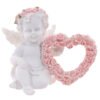 Home Decor~Cherub with Rose Heart Angel, Heaven, Remembrance, Loved one