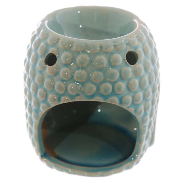 Home Fragrance~Ceramic Crackled Glaze Buddha Head Oil Wax Melt Burner Decoration Fragrance Home