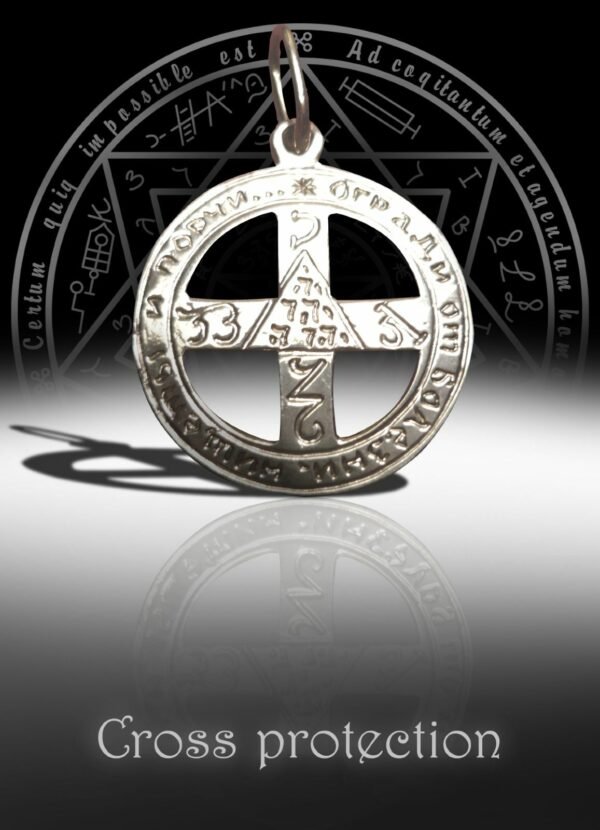 Magicun Talisman~Unique Sterling Silver Cross Talisman of Protection
