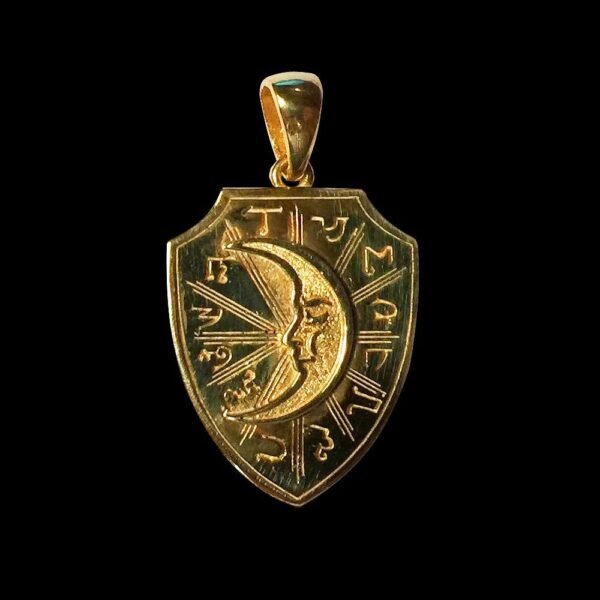 Magic Talisman~Sun and Moon or Amulet of Protection relations Gold plated