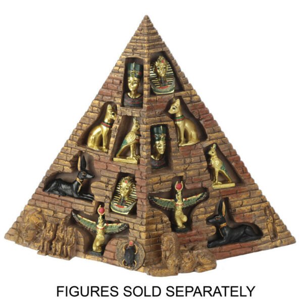 Home Decor~Novelty Egyptian Pyramid World Figures Display Stand