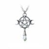 Alchemy Gothic Pewter - GODDESS - Crystal Wiccan Pendant Necklace