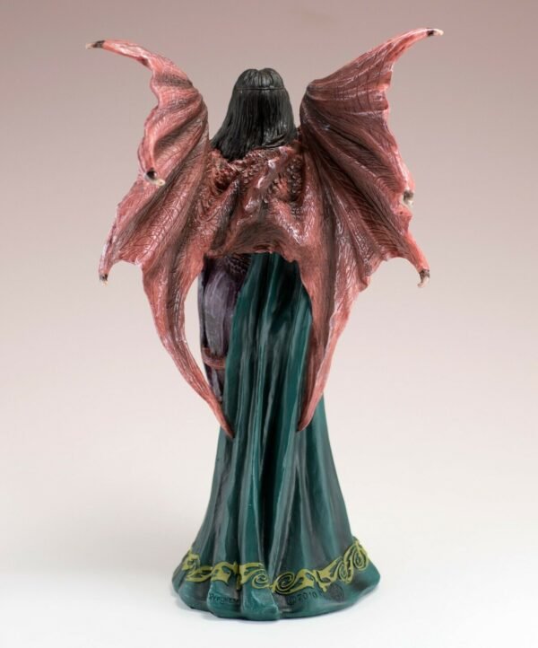 Fairy Collection~Lady Maiden Fairy With Dragon Figurine Statue 8.75" High Detailed Polystone New!