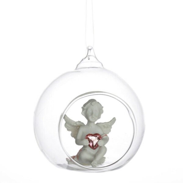 Home Decor~3 x Peace of Heaven Cherub - Sweet Dream Glass Bauble Angel Collectable Ornament