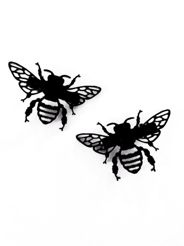 Curiology - QUEEN BEE - Hairclips - Laser Cut Acrylic Fashion Jewellery