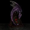 Collectable design~Stained Glass Window LED Dark Legends Dragon Figurine
