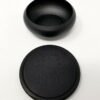 Home Fragrances ~NEW Black Metal Smudge Pot / Incense Burner with Coaster 3" (Burning Sage Resin)