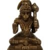 Hinduism Statues & Figures~Brass Antique Finish Blessing Hanuman 3"H 2"W